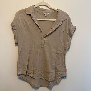 lucky brand tan blouse!